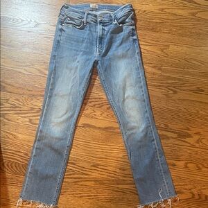 MOTHER Light Blue Straight Leg Jeans